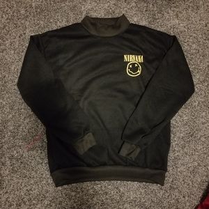 Nirvana Logo Turtleneck Sweater